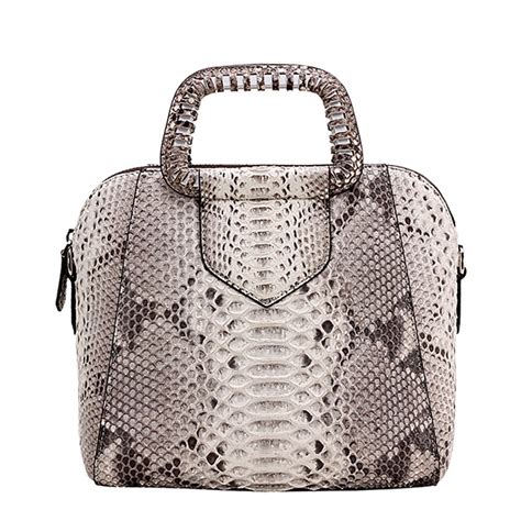 white snakeskin crossbody bag